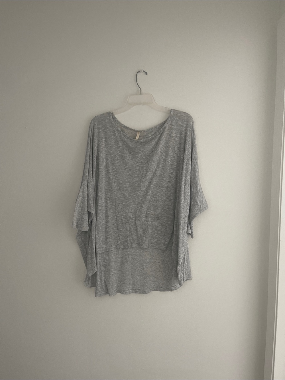 Relaxed Gray Women's Tunic Top